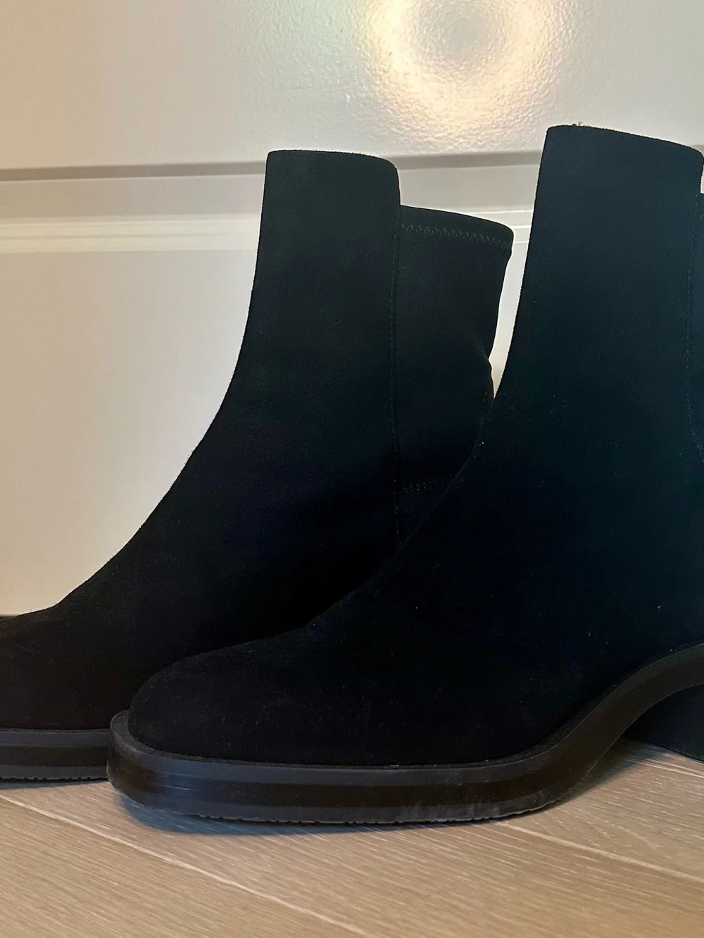 Stuart Weitzman Kaia 5050 Classic Women's Black Chelsea Ankle Boots